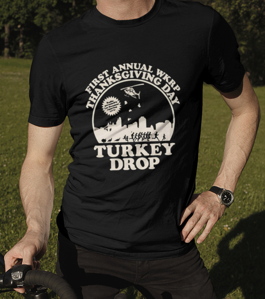 WKRP In Cincinnati First Annual Thanksgiving Day Turkey Drop T-Shirt