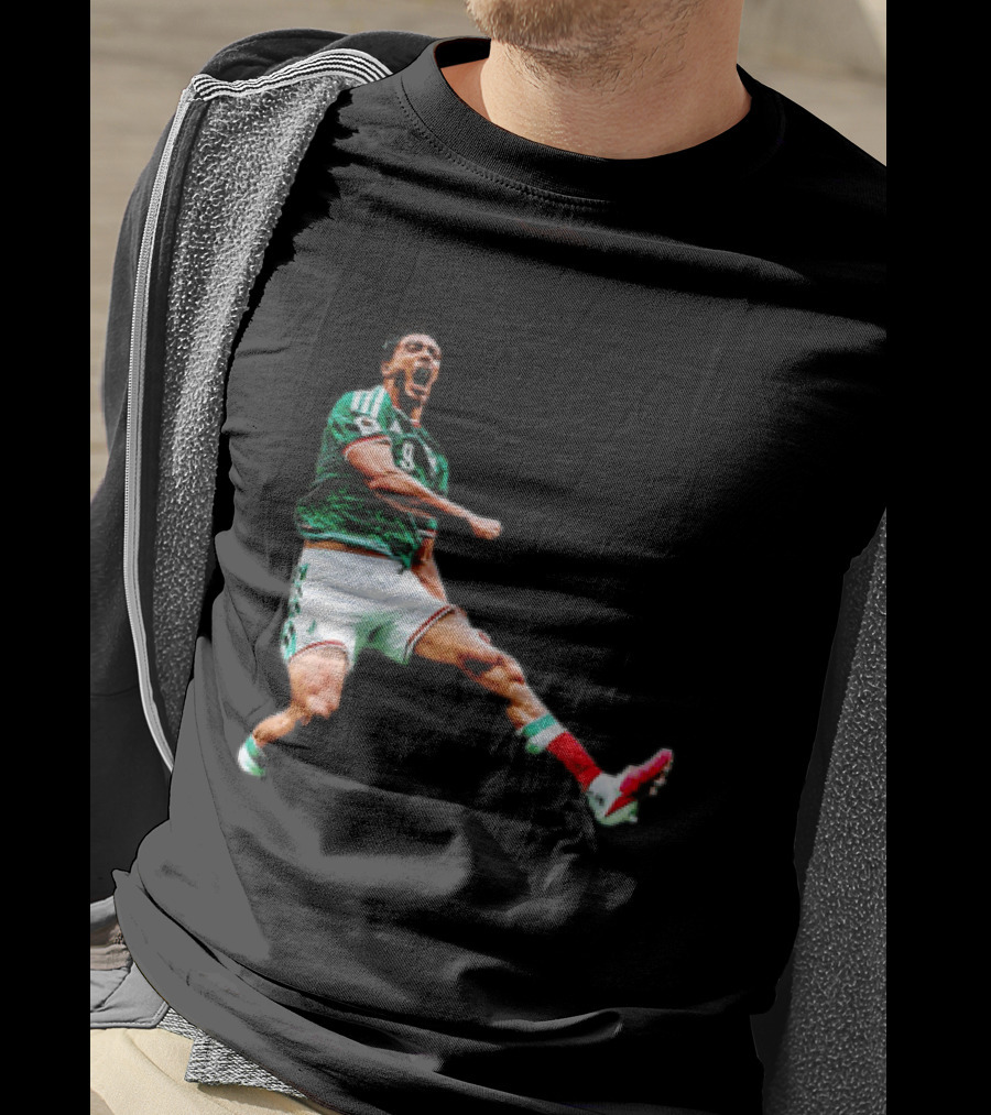 Raúl Jiménez Celebrating Mexico National Soccer Team Victory T-Shirt