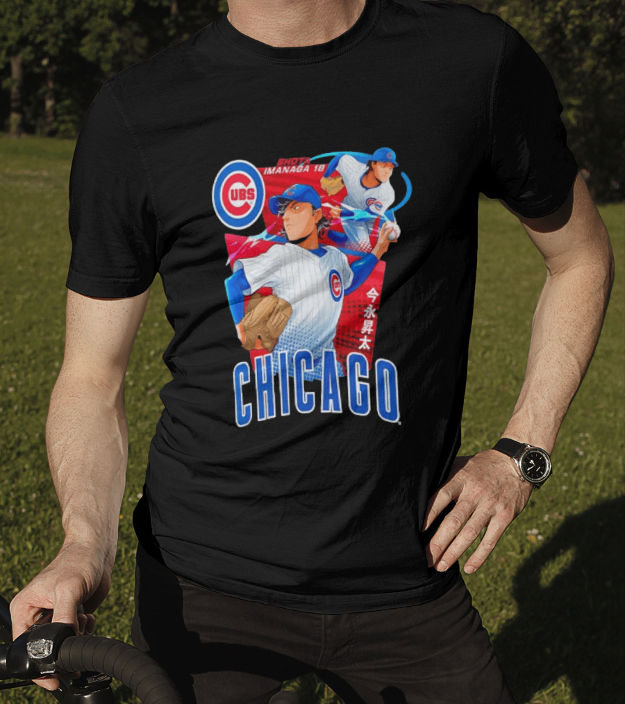 Chicago Cubs Shota Imanaga Anime Baseball Player T-Shirt