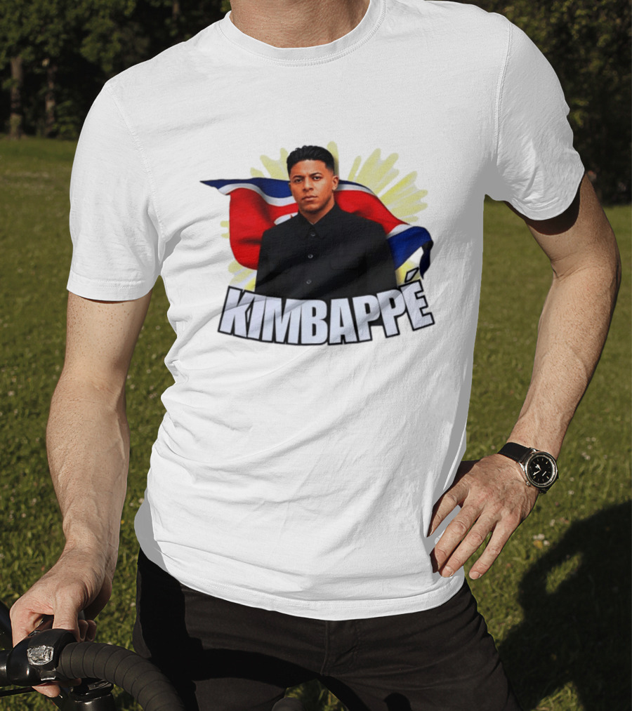 Kimbappé North Korea Leader Red Flag Fusion T-Shirt