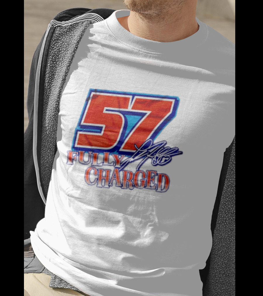 Kyle Larson 57 Fully Charged Hendrick Motorsports Racing Fan T-Shirt