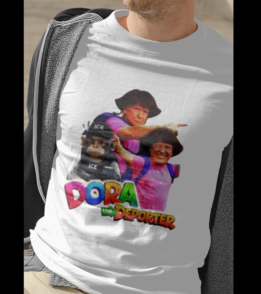 Dora The Deporter ICE Parody Cartoon T-Shirt