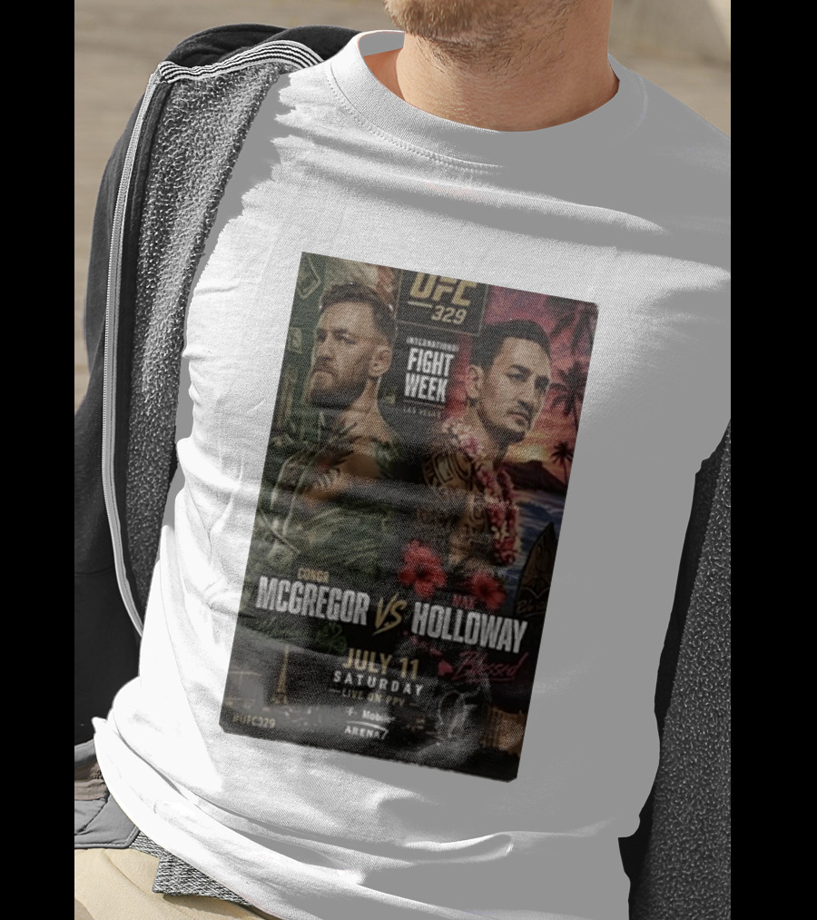 UFC 329 International Fight Week Conor McGregor Vs Max Holloway July 11 Las Vegas Live On PPV Arena 7 T-Shirt