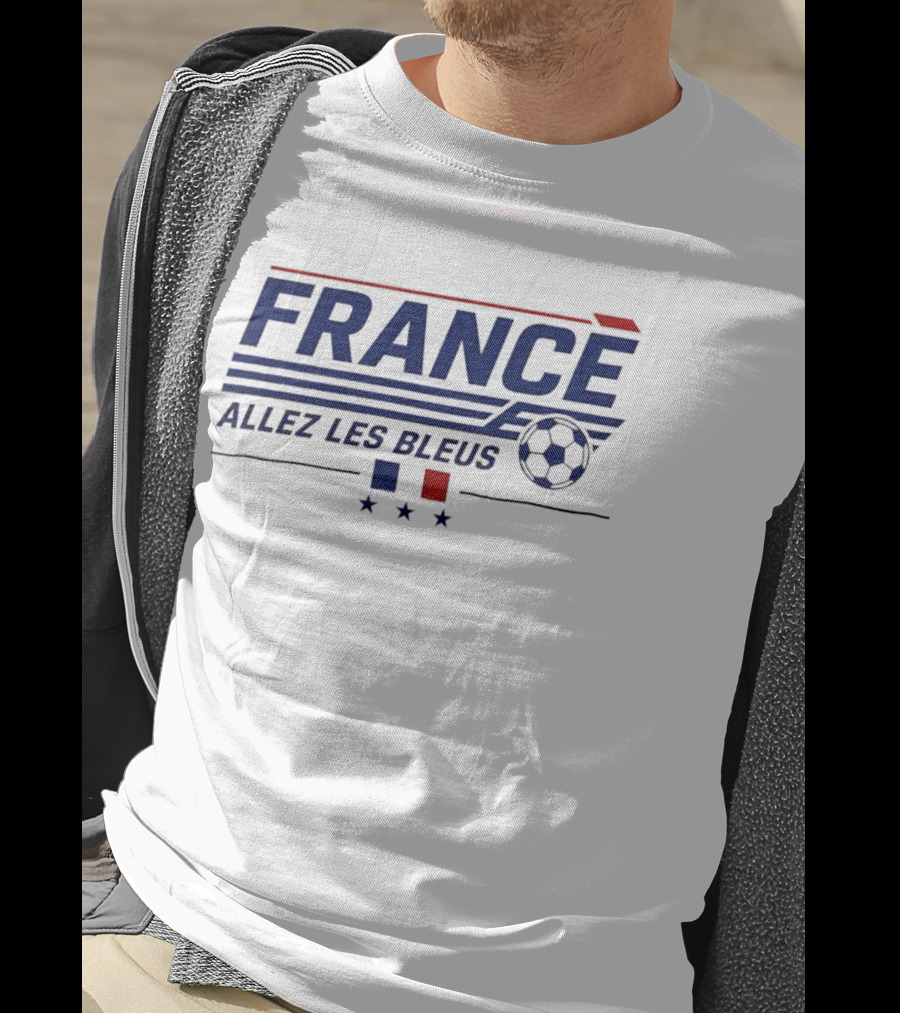 France Allez Les Bleus Football Soccer Team Spirit Fan Gear T-Shirt