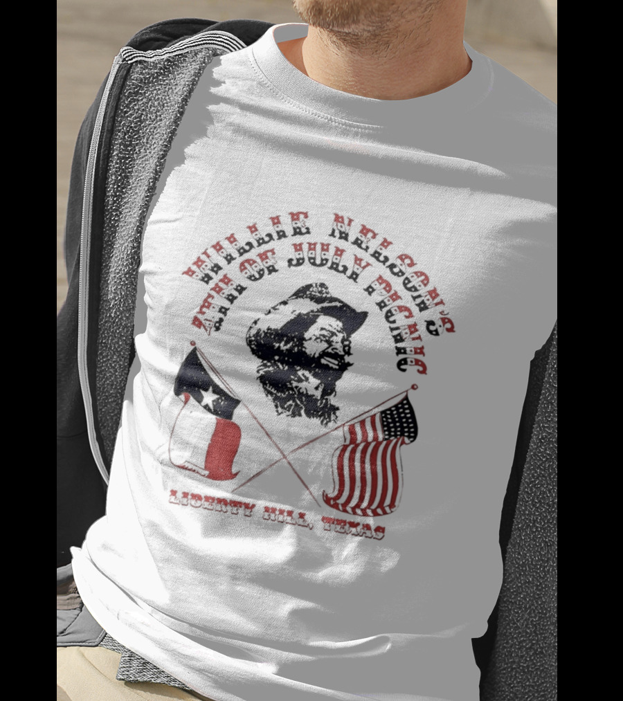 Willie Nelson's 4th Of July Picnic Gonzales Texas T-Shirt