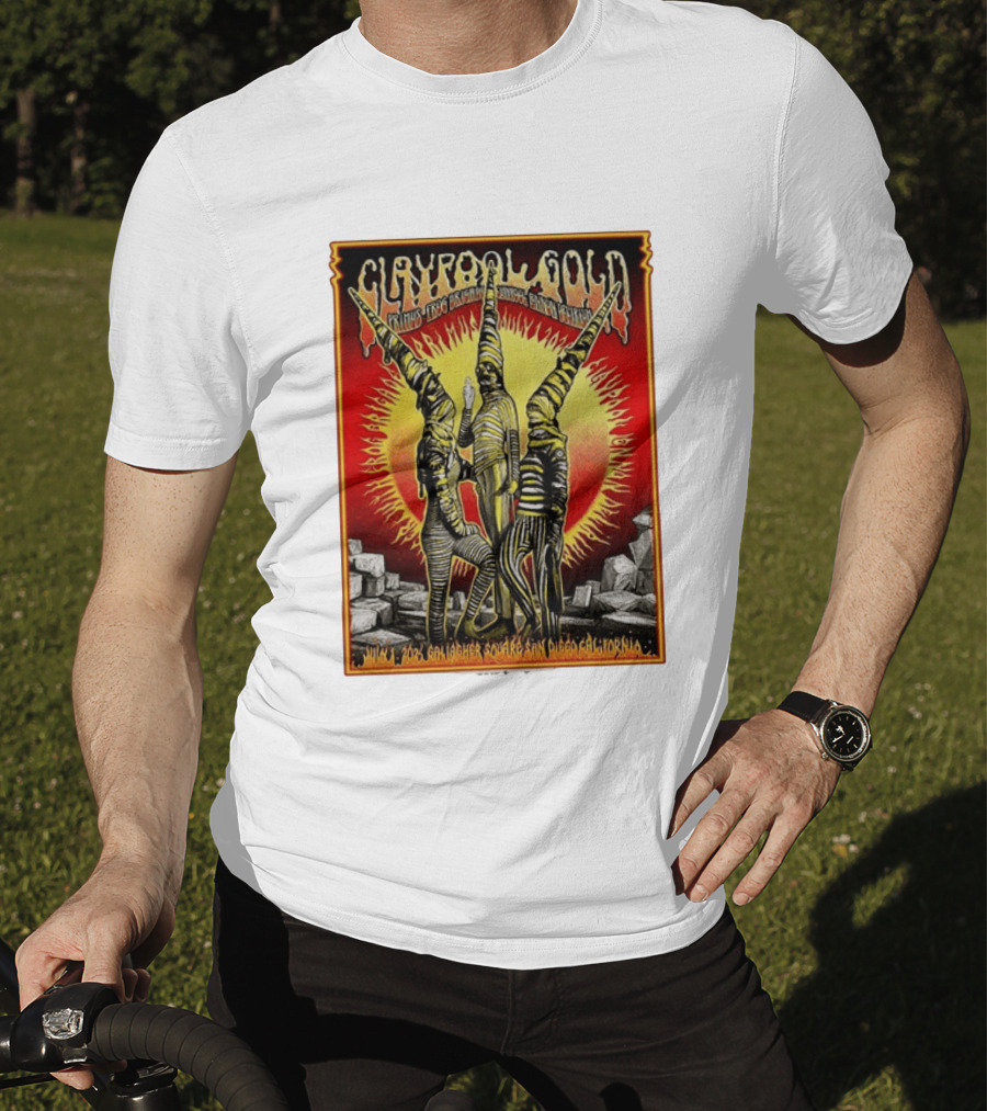 Primus Claypool Gold Tour 2026 Gallagher Square San Diego July 1 Psychedelic T-Shirt
