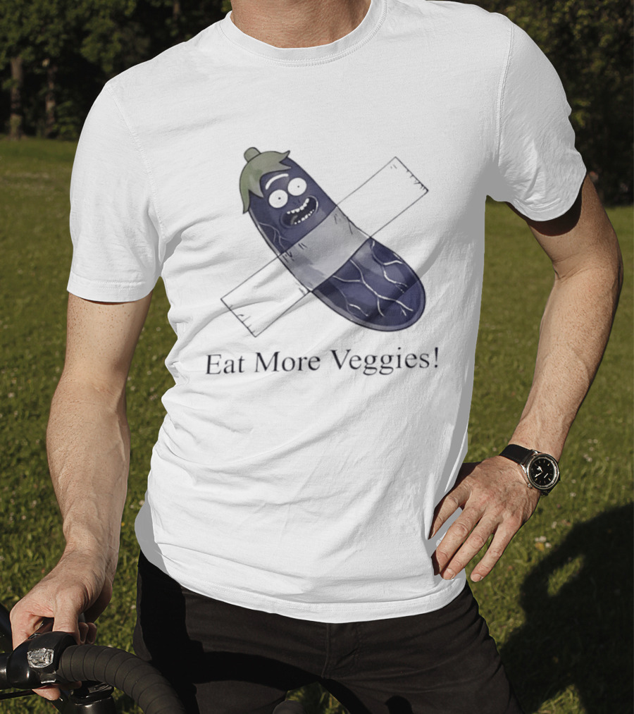 Rick Sanchez Eat More Veggies Tape Pickle T-Shirt