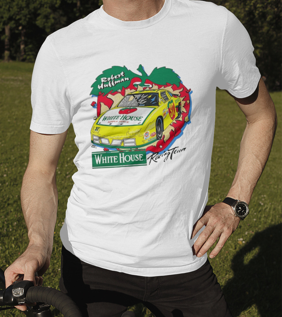 Robert Huffman White House Apple Juice Racing Team Car 37 NASCAR T-Shirt