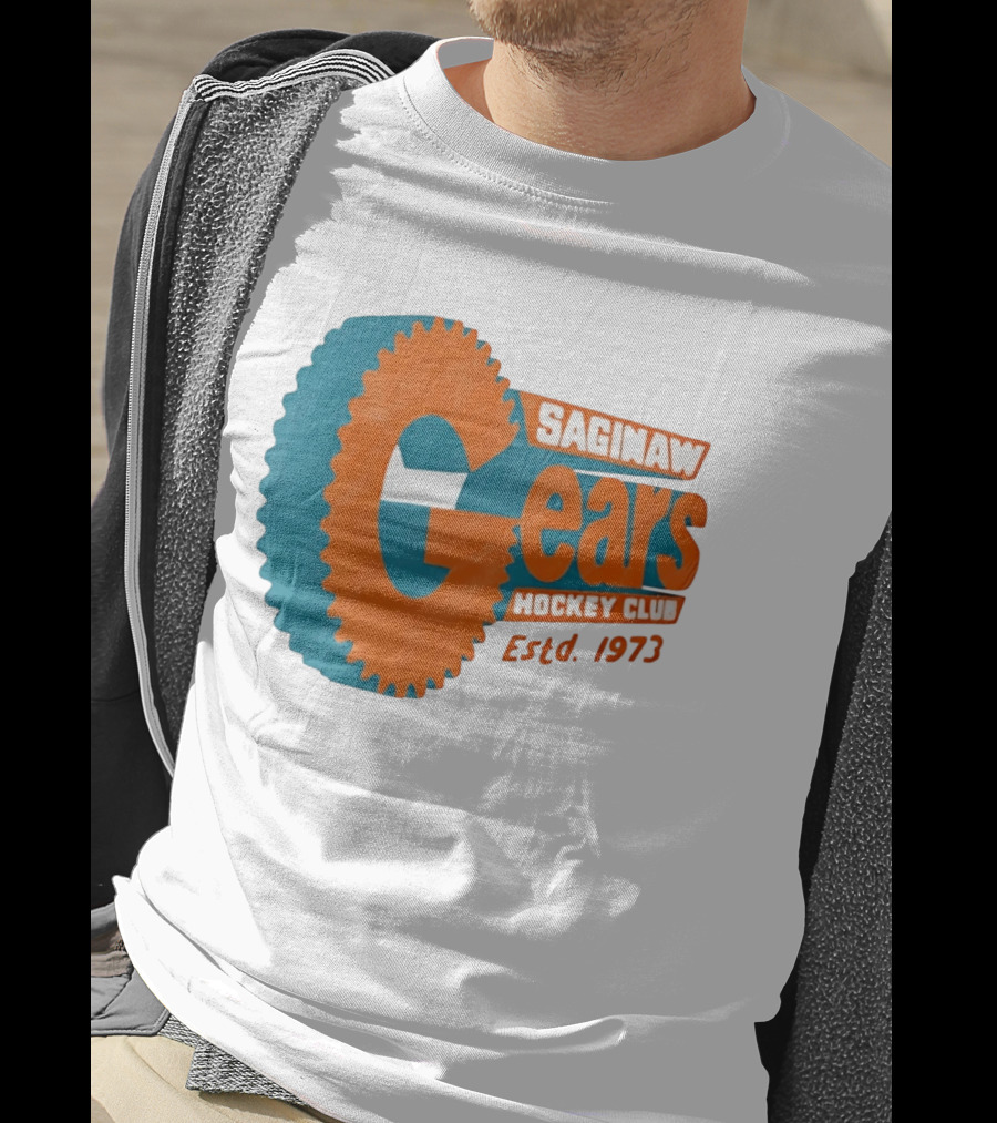 Saginaw Gears Hockey Club Estd 1973 Retro Team T-Shirt