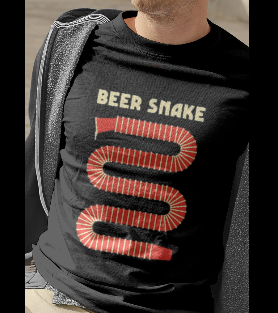 Beer Snake Drinking Game Party Festive Cups T-Shirt