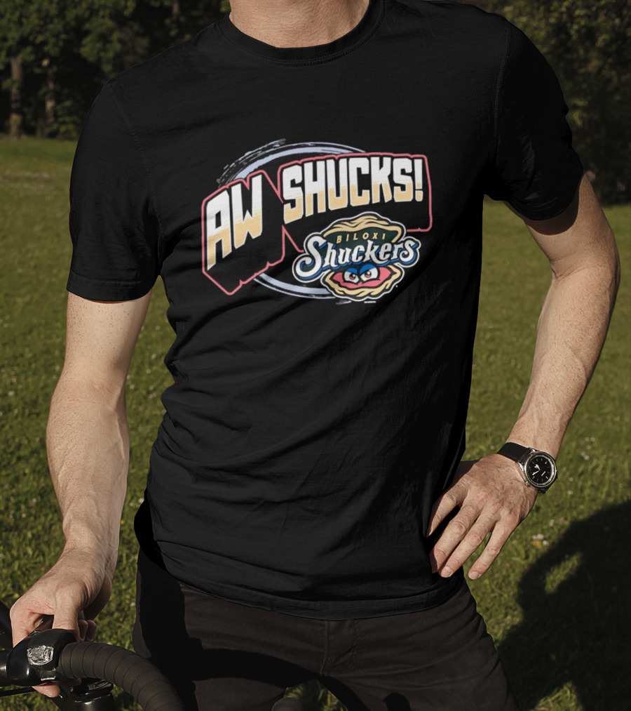 Aw Shucks Biloxi Shuckers Minor League Baseball T-Shirt