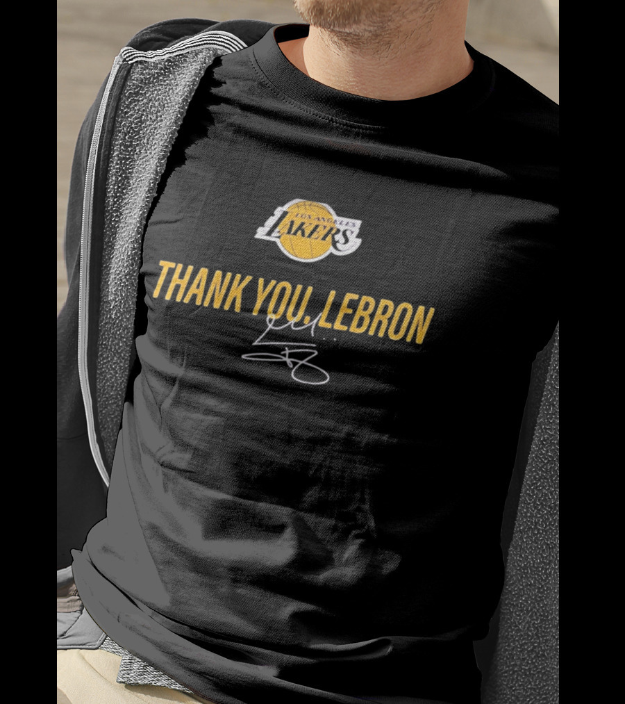 Los Angeles Lakers Thank You LeBron Signature T-Shirt