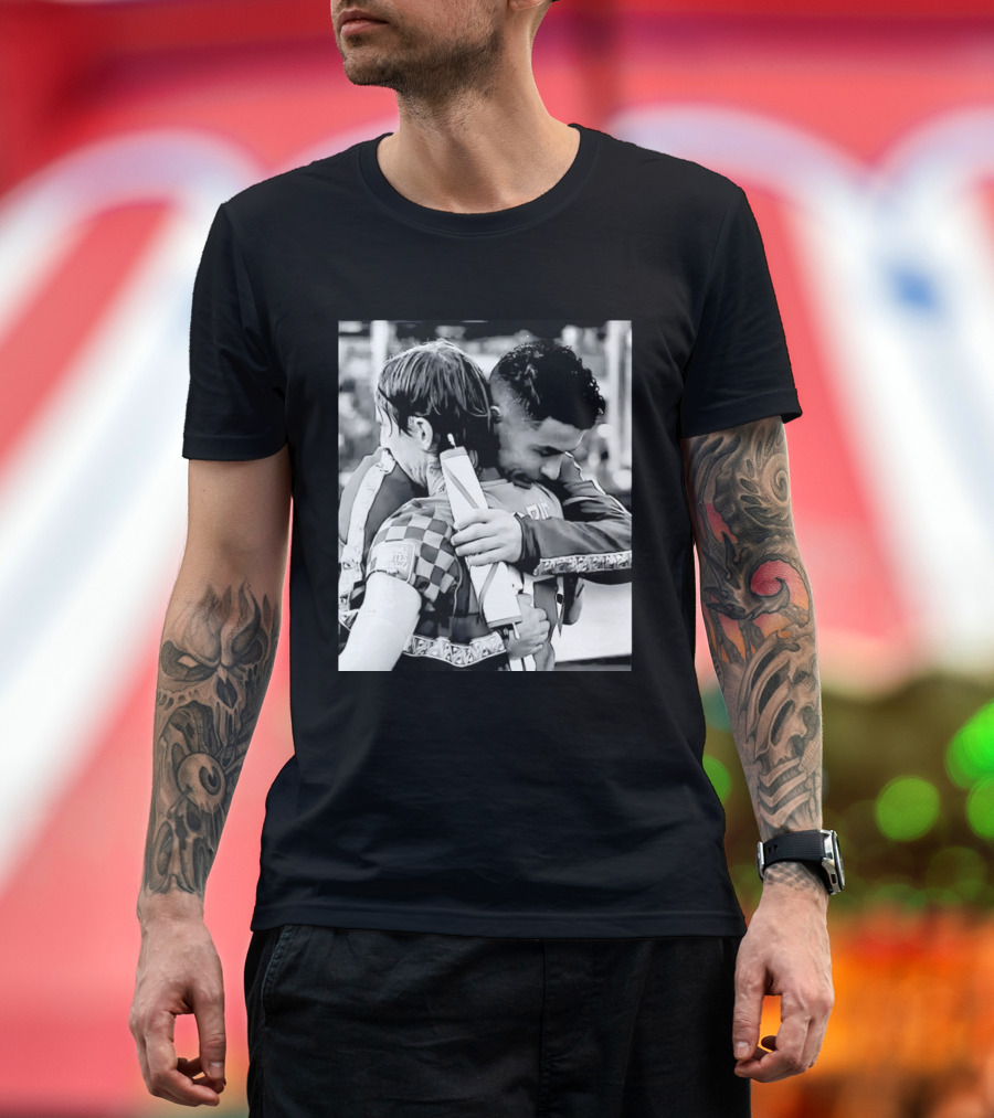 Football Unites The World Luka Modrić Cristiano Ronaldo Hug Memorial T-Shirt