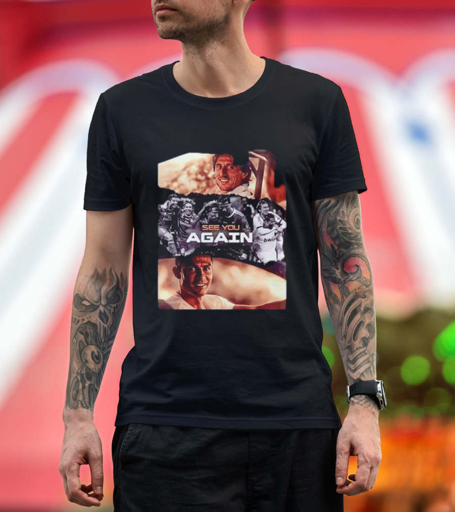 Luka Modric Cristiano Ronaldo Real Madrid See You Again Reunion T-Shirt