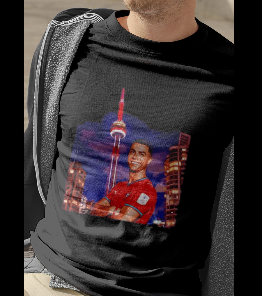 Cristiano Ronaldo Portugal National Team Iconic Victory Celebration T-Shirt