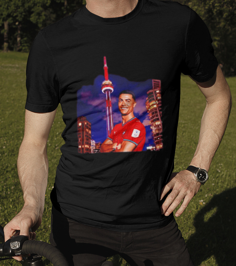 Cristiano Ronaldo Portugal National Team Iconic Victory Celebration T-Shirt