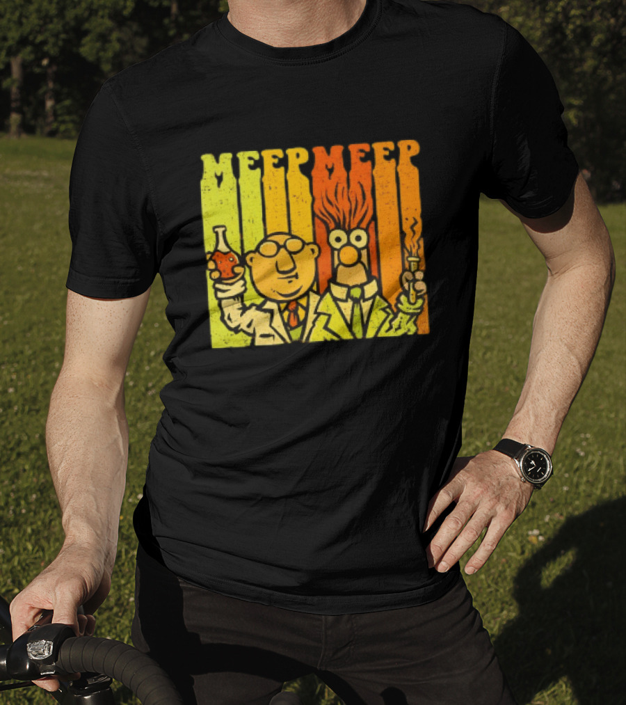 Dr. Bunsen Honeydew And Beaker Meep Meep Retro Chemistry Duo T-Shirt