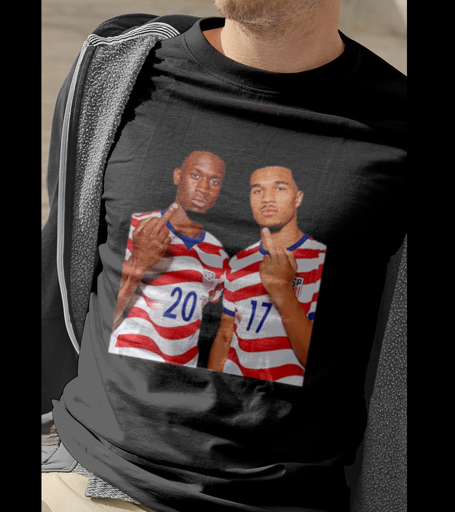 Folarin Balogun Malik Tillman USA National Team Middle Finger T-Shirt