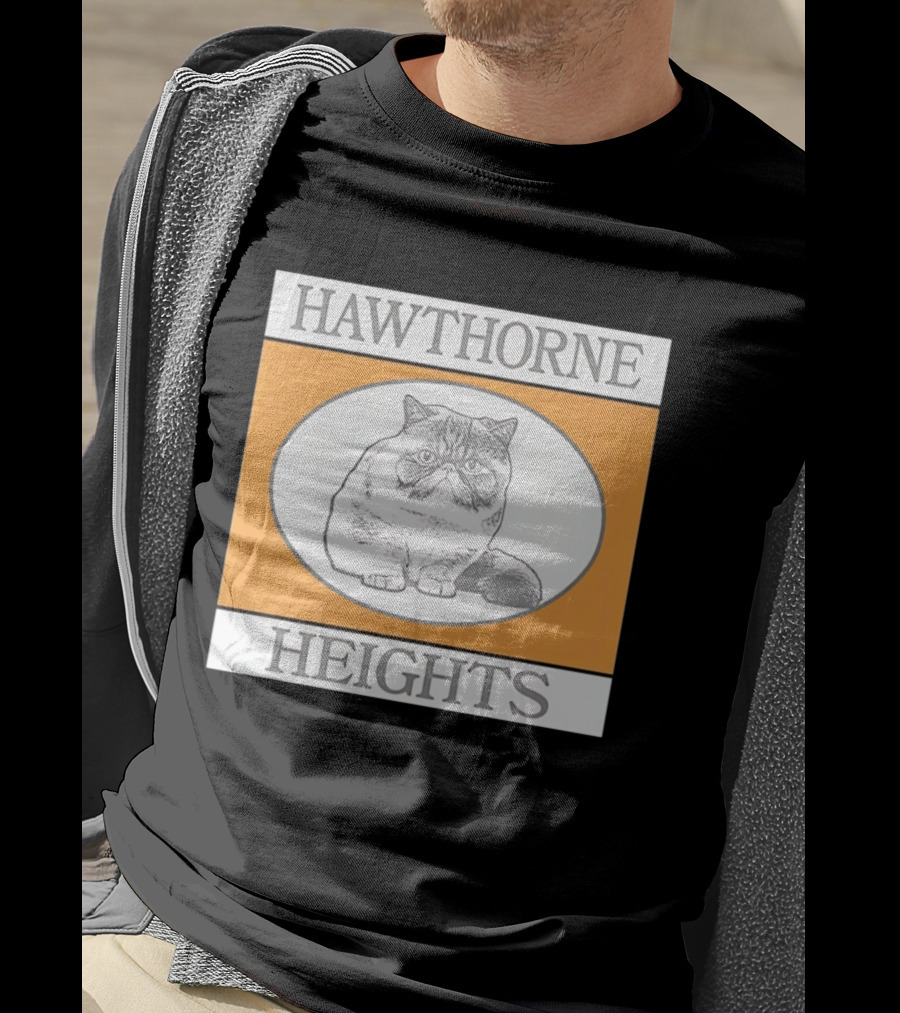 Hawthorne Heights Victorious Kitty Emo Band Feline T-Shirt