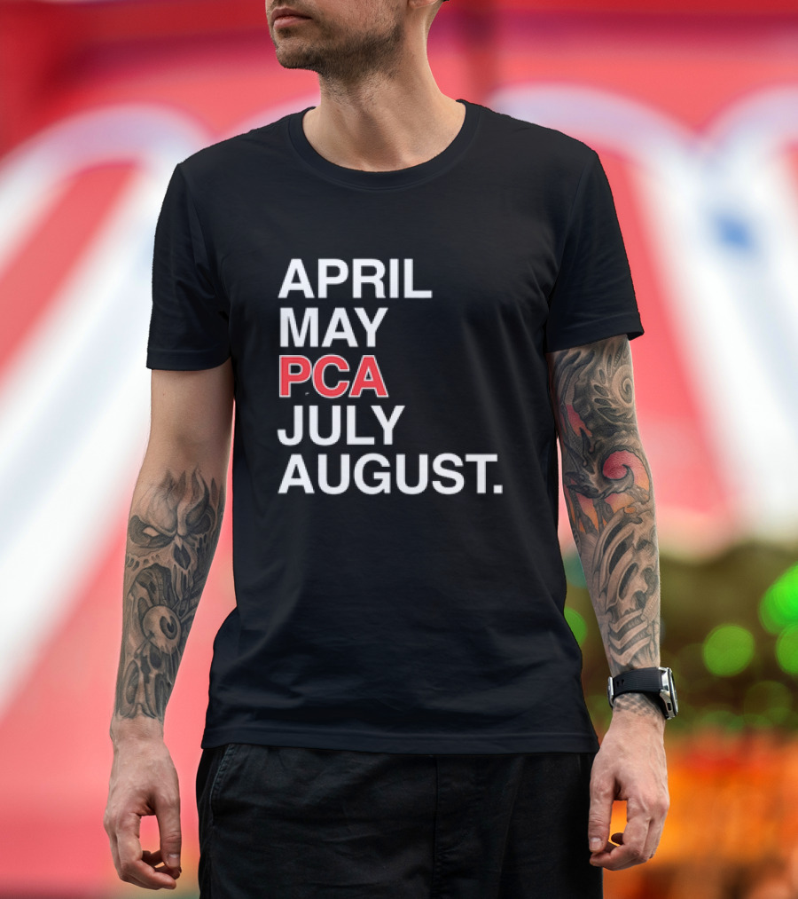Pete Crow Armstrong PCA Chicago Cubs April May July August Calendar T-Shirt