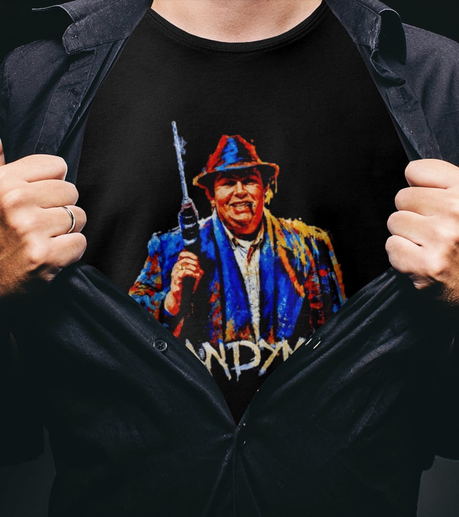 John Candy Candyman Distressed Mashup Painting T-Shirt