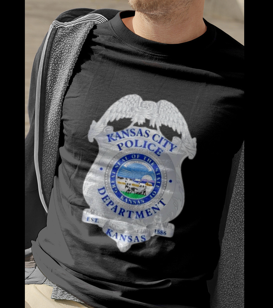 Kansas City Police Department Seal Badge Kansas Est. 1886 T-Shirt