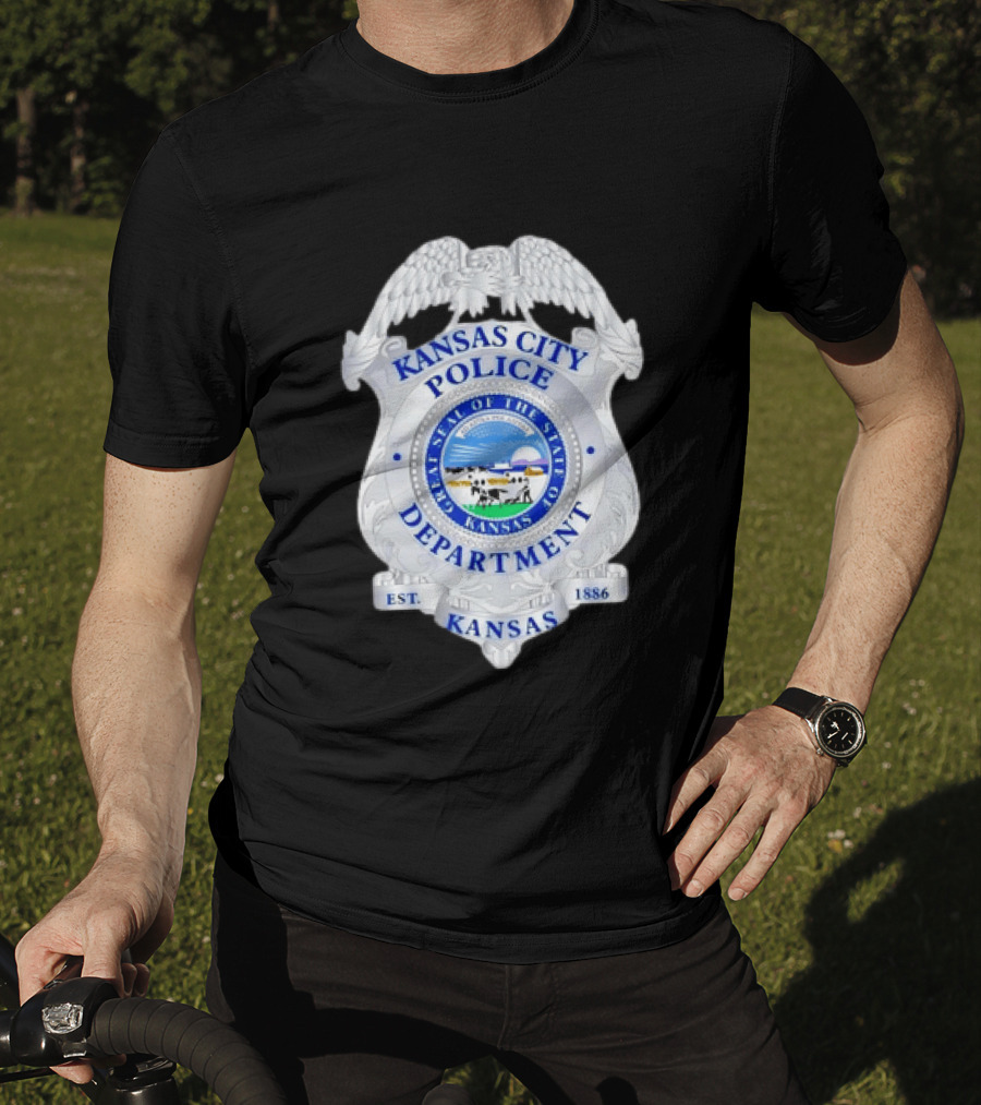 Kansas City Police Department Seal Badge Kansas Est. 1886 T-Shirt