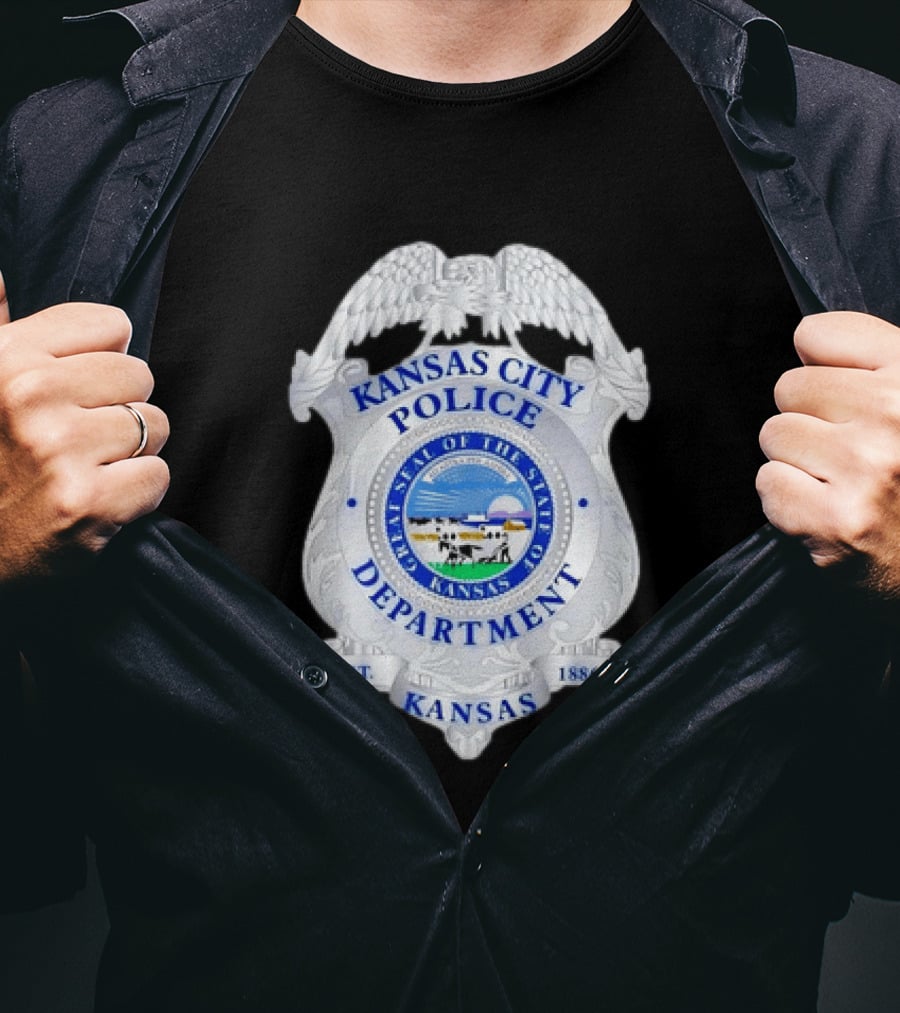 Kansas City Police Department Seal Badge Kansas Est. 1886 T-Shirt