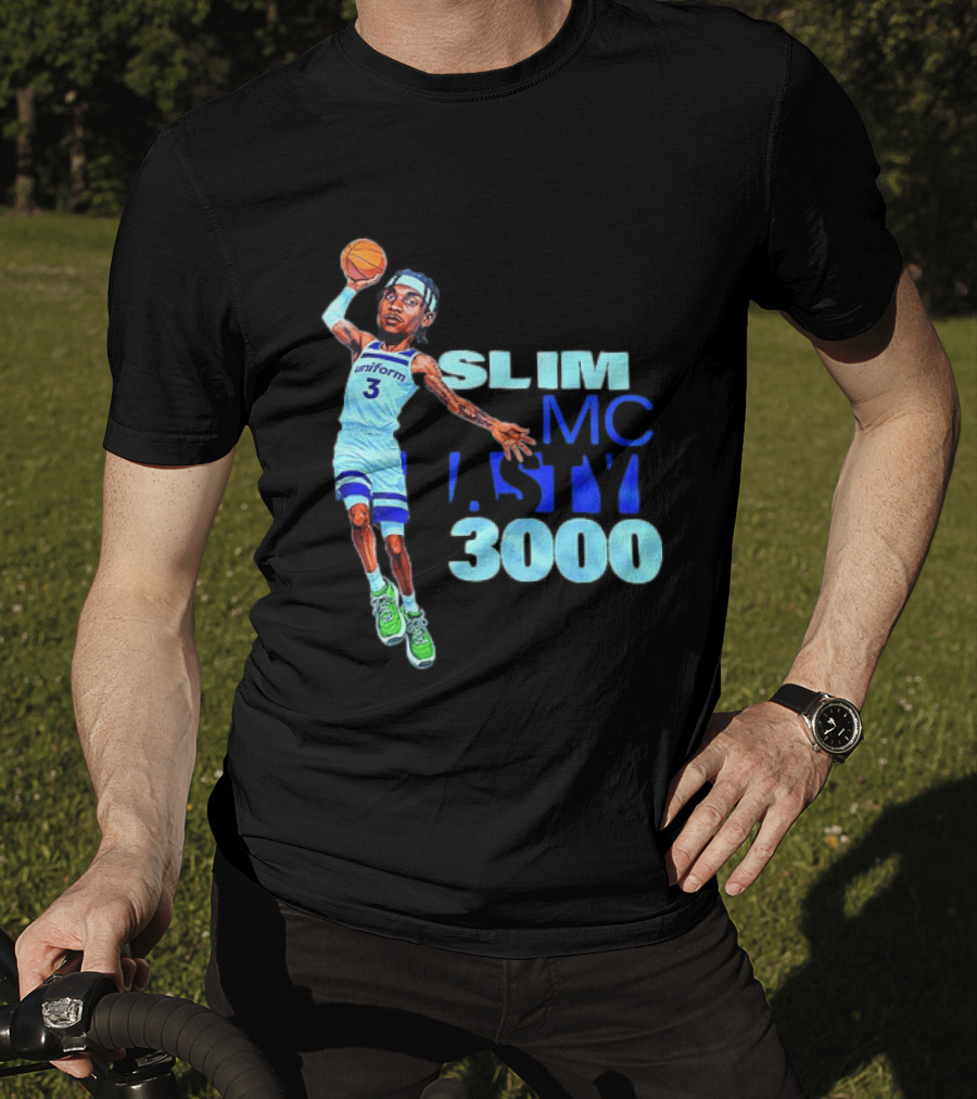 Slim Mc Nasty 3000 Jaden McDaniels Minnesota Timberwolves NBA Uniform 3 T-Shirt