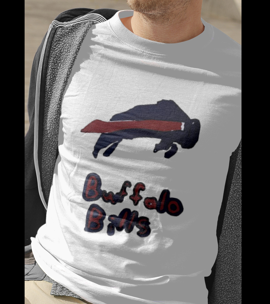 Buffalo Bills Iconic Blue Red Bison T-Shirt