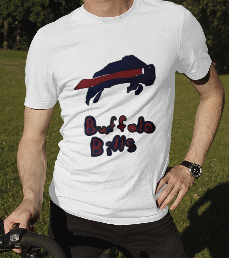 Buffalo Bills Iconic Blue Red Bison T-Shirt