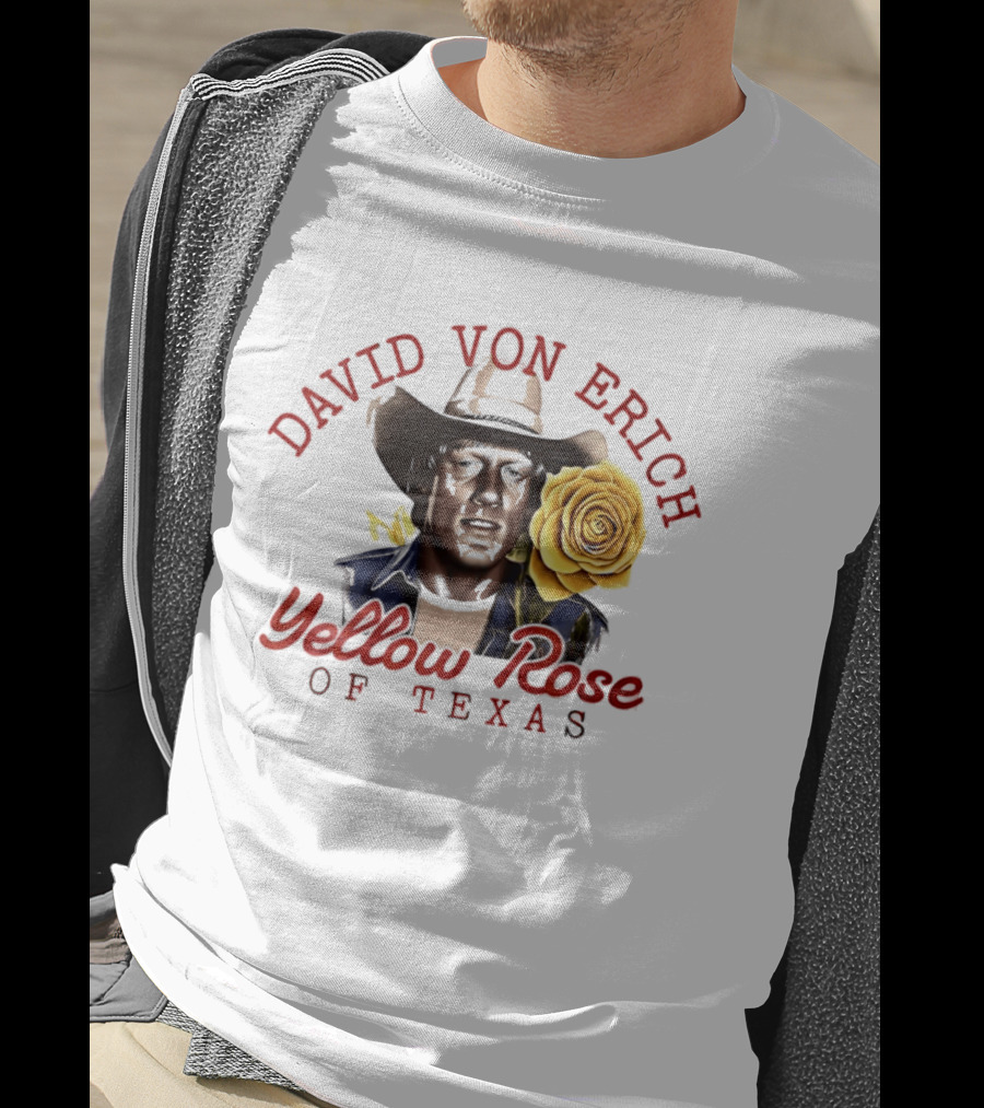 David Von Erich Yellow Rose Of Texas Cowboy T-Shirt