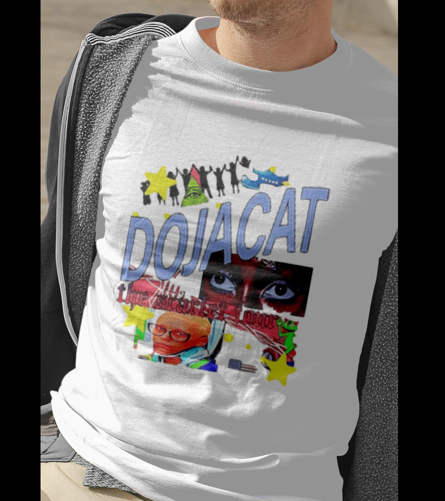 Doja Cat The Scarlet Tour Pop Art Stars And Eyes T-Shirt