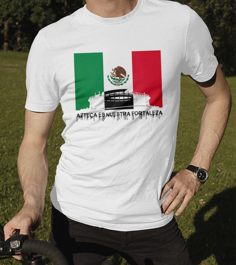Estadio Azteca Es Nuestra Fortaleza Altitude Mexico Football T-Shirt