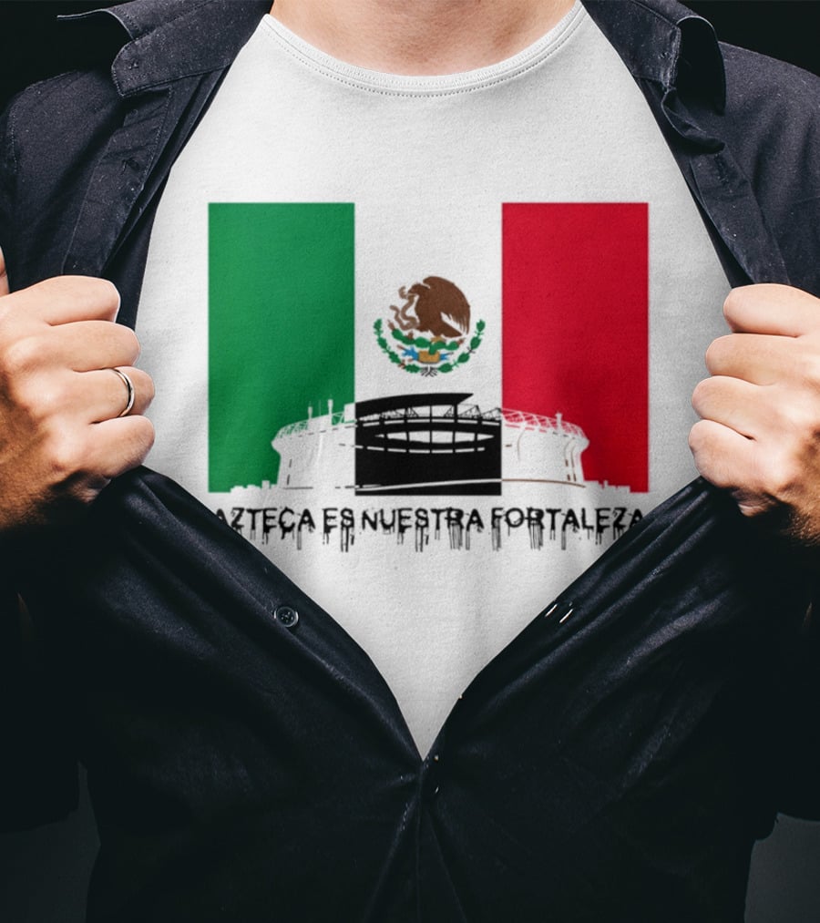 Estadio Azteca Es Nuestra Fortaleza Altitude Mexico Football T-Shirt
