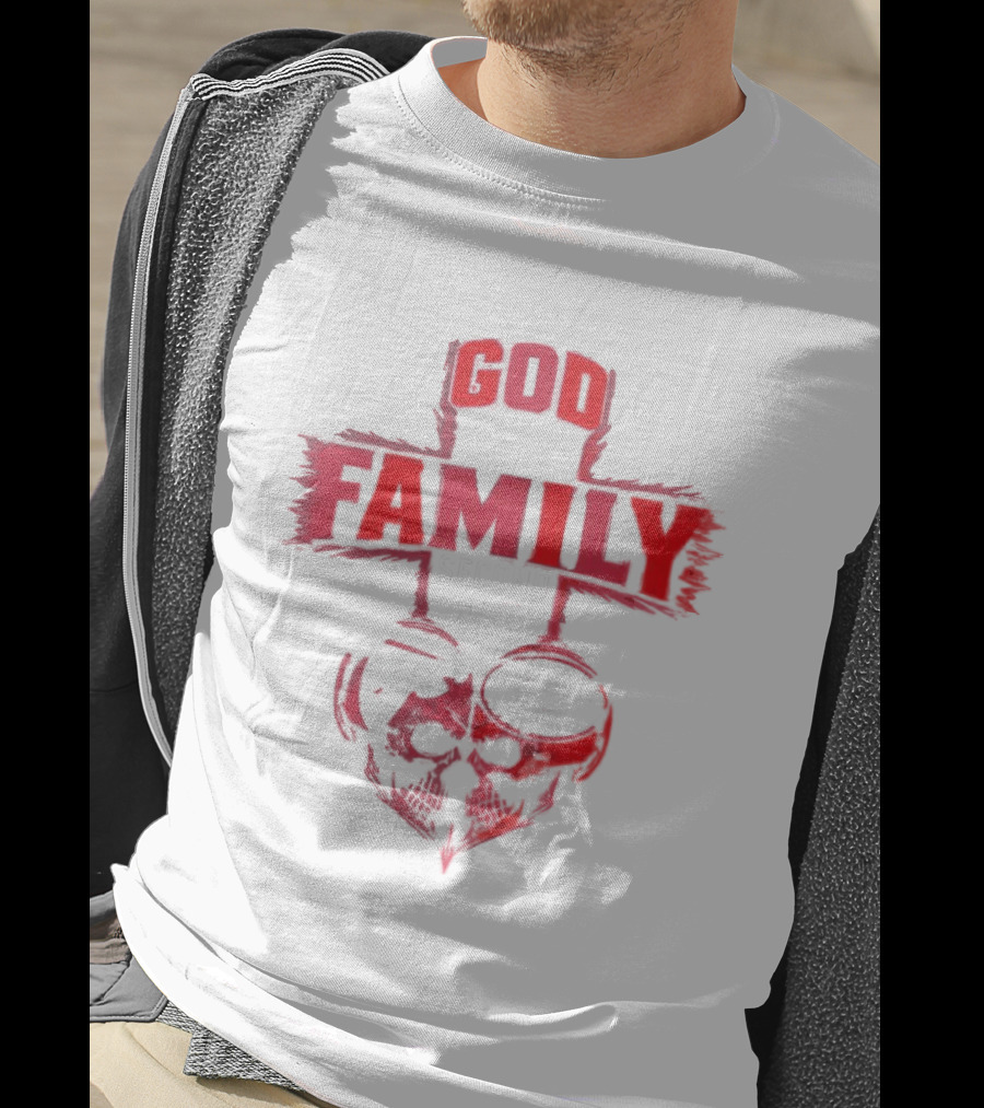 God First Family Second Then Atlanta Falcons Georgia Bulldogs Skull T-Shirt