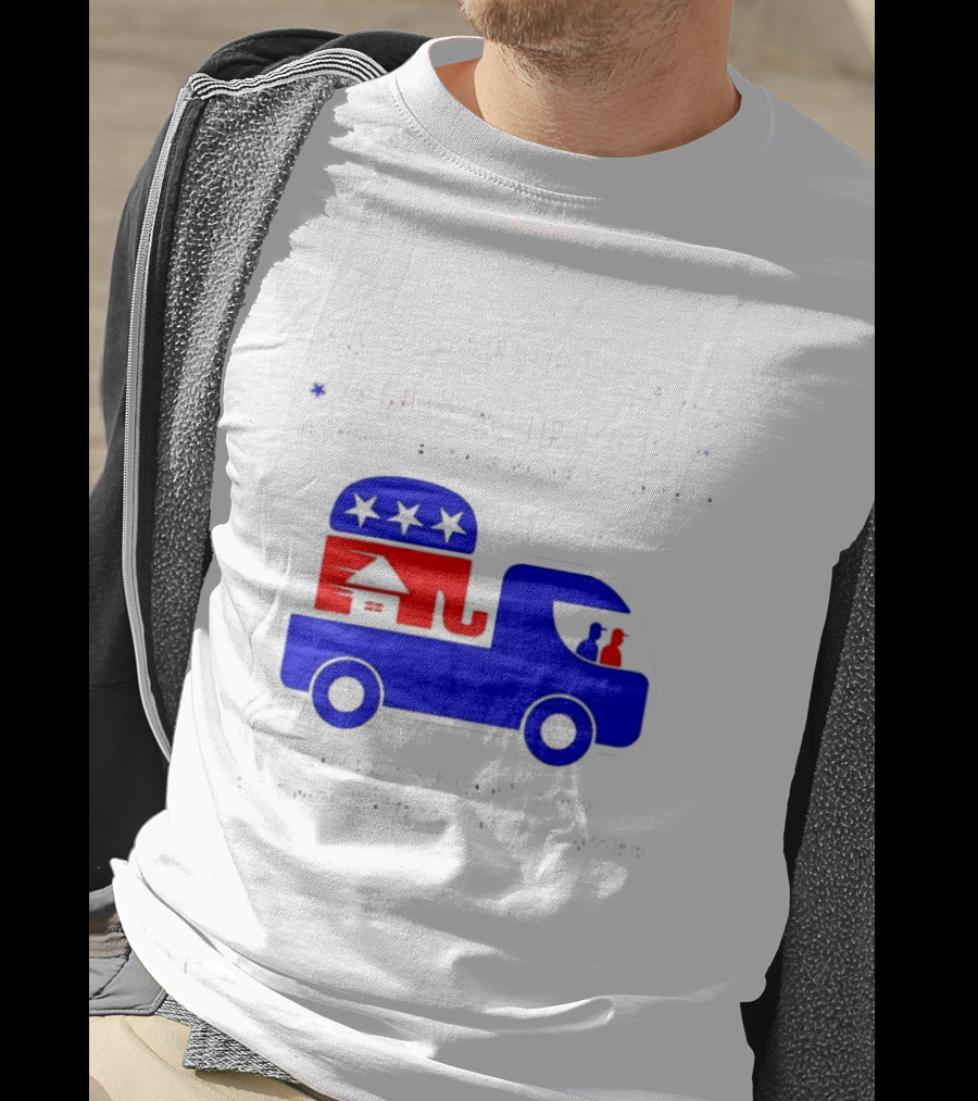 Two Republicans And A Truck Helping Liberals Move To Canada GOP Elephant T-Shirt