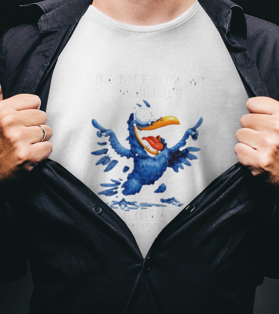 I Farted In My Wallet Now I Have Gas Money Crow T-Shirt