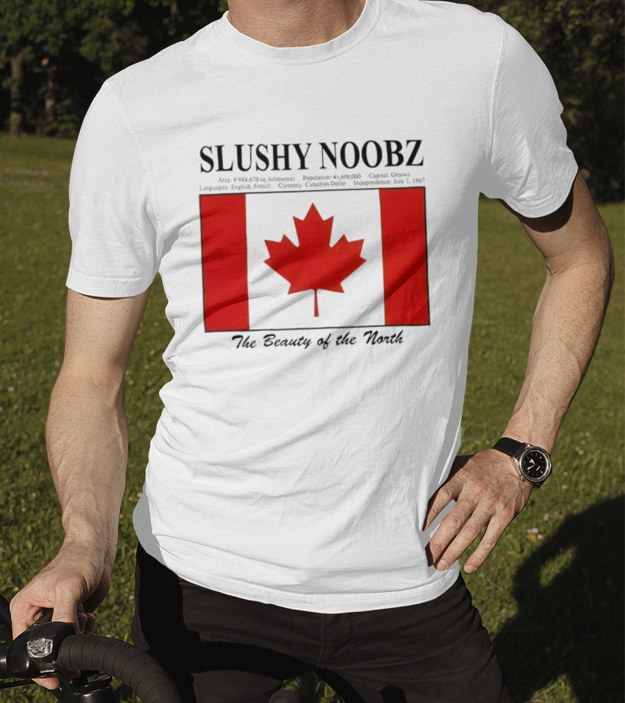 SLUSHY NOOBZ Canada Facts 1867 The Beauty Of The North Maples T-Shirt