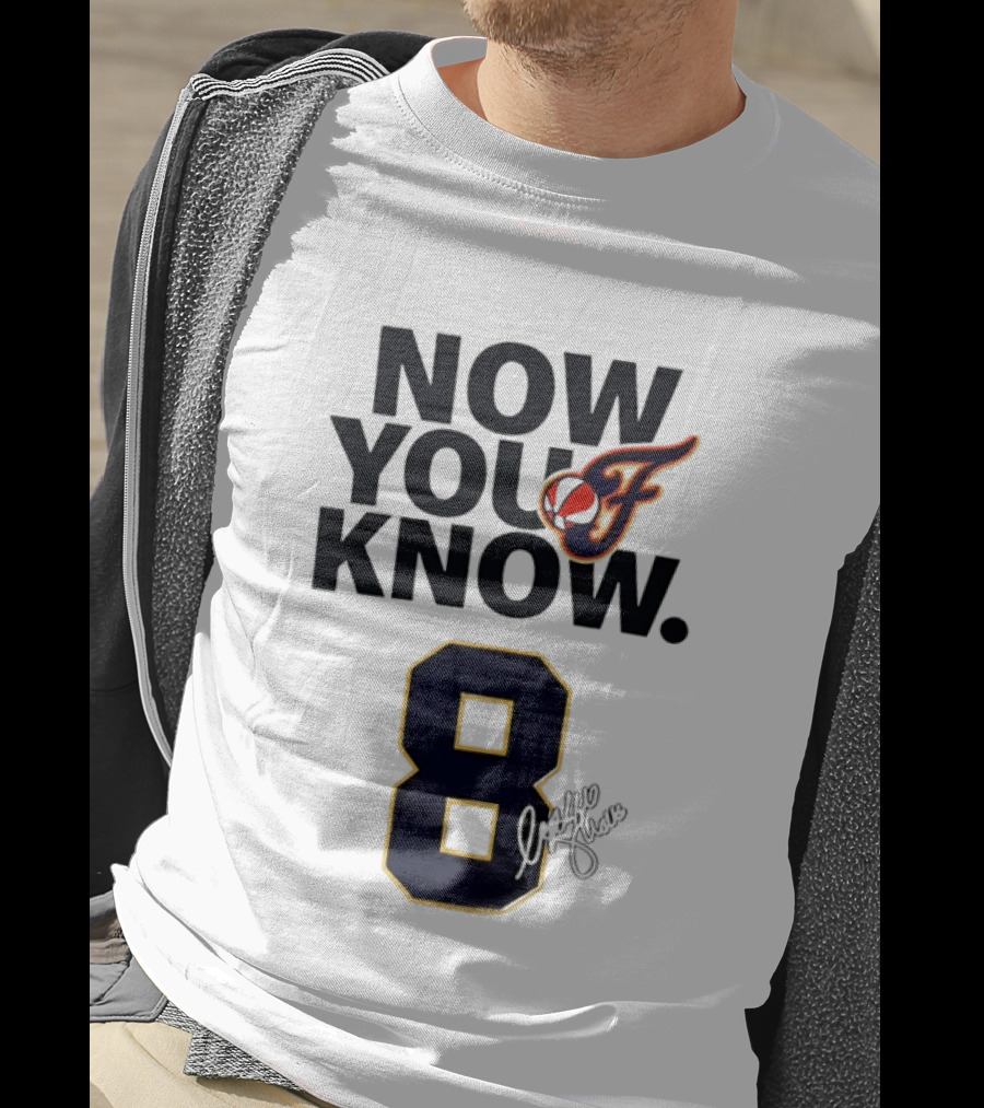 Sophie Cunningham Now You Know Indiana Fever 8 Signature T-Shirt