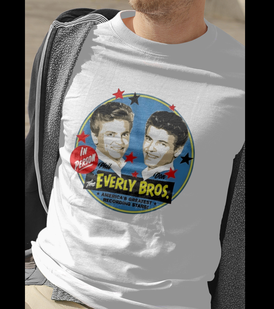 In Person Phil And Don The Everly Bros America's Greatest Recording Stars T-Shirt