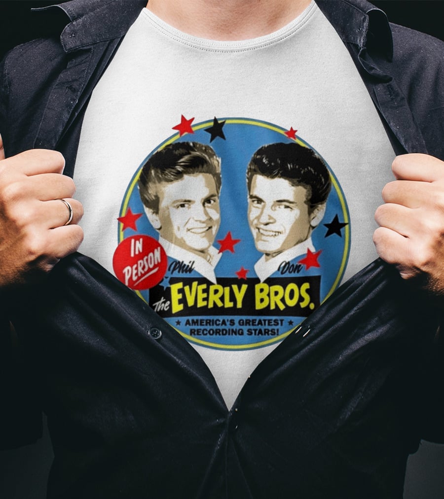 In Person Phil And Don The Everly Bros America's Greatest Recording Stars T-Shirt