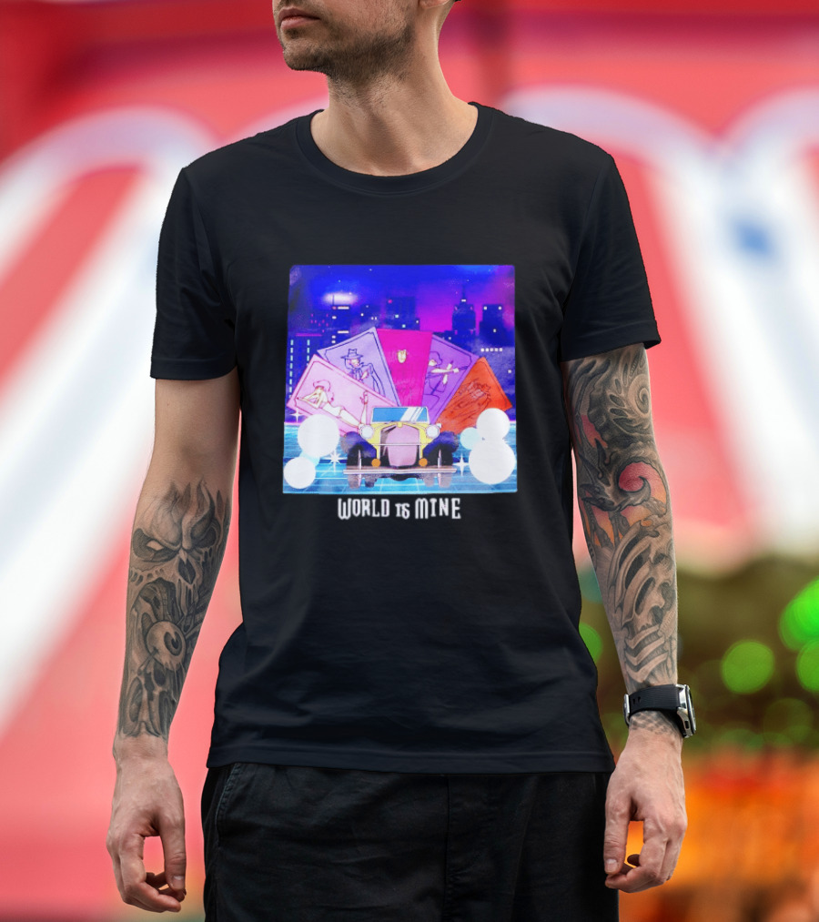 Lupin The Third Cast Classic Car Cityscape World Is Mine T-Shirt