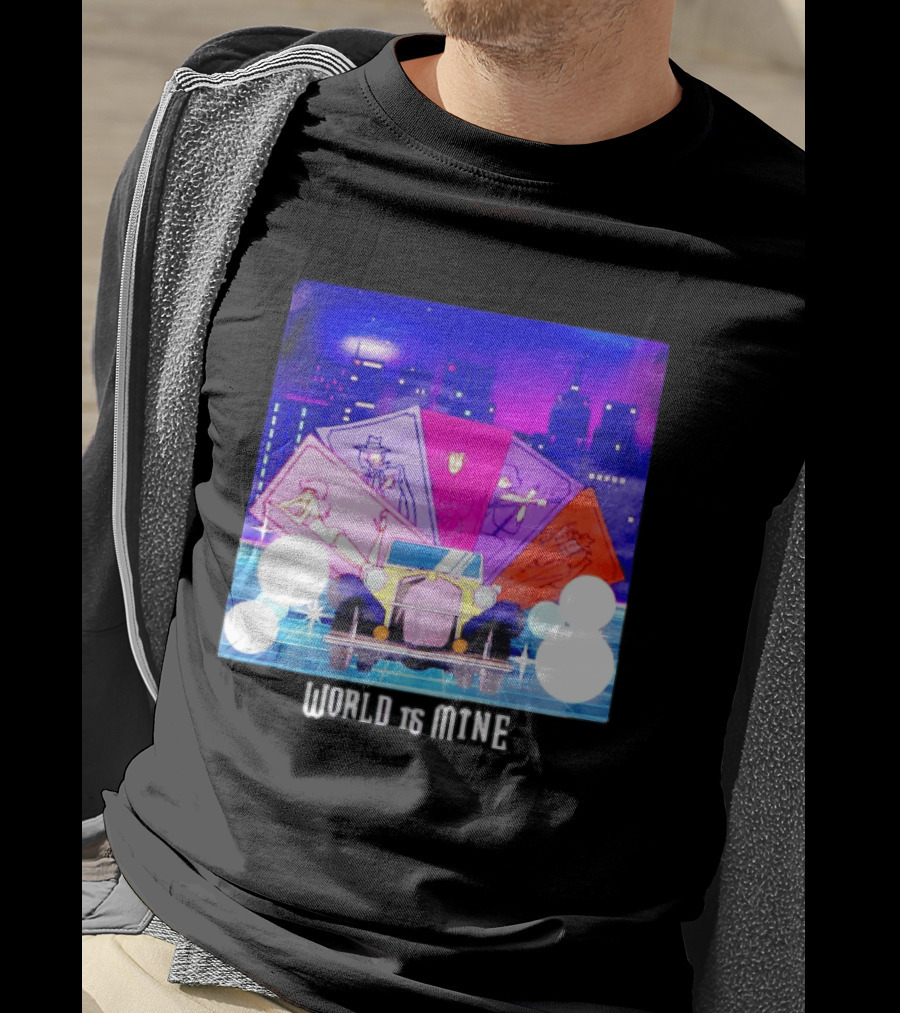 Lupin The Third Cast Classic Car Cityscape World Is Mine T-Shirt