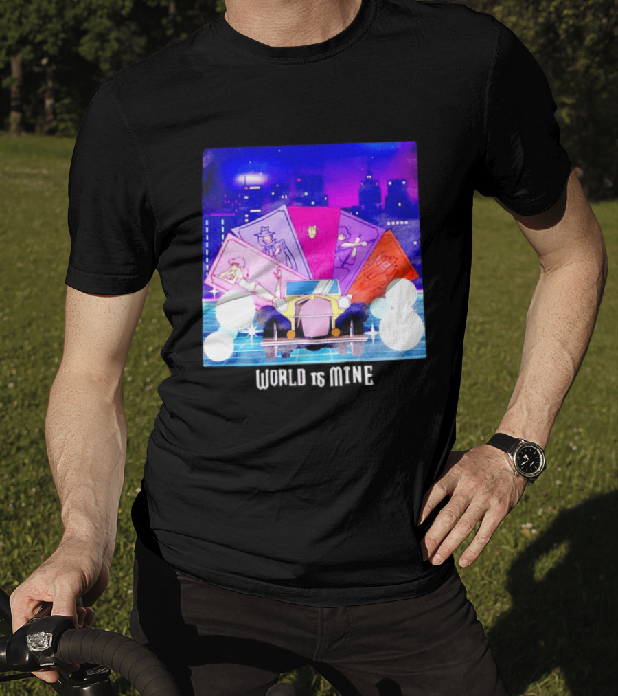 Lupin The Third Cast Classic Car Cityscape World Is Mine T-Shirt
