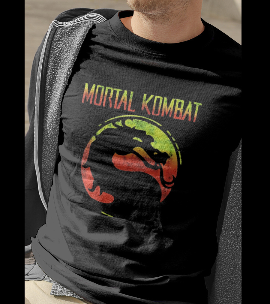 Mortal Kombat Yellow And Red Dragon T-Shirt