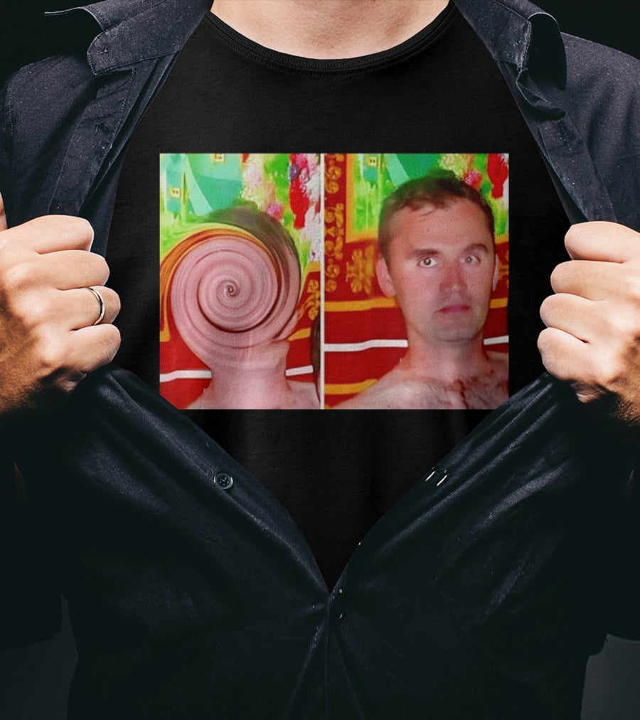 Swirly Kirk Charlie Robocough Kirkification Meme Spiral Face Effect T-Shirt