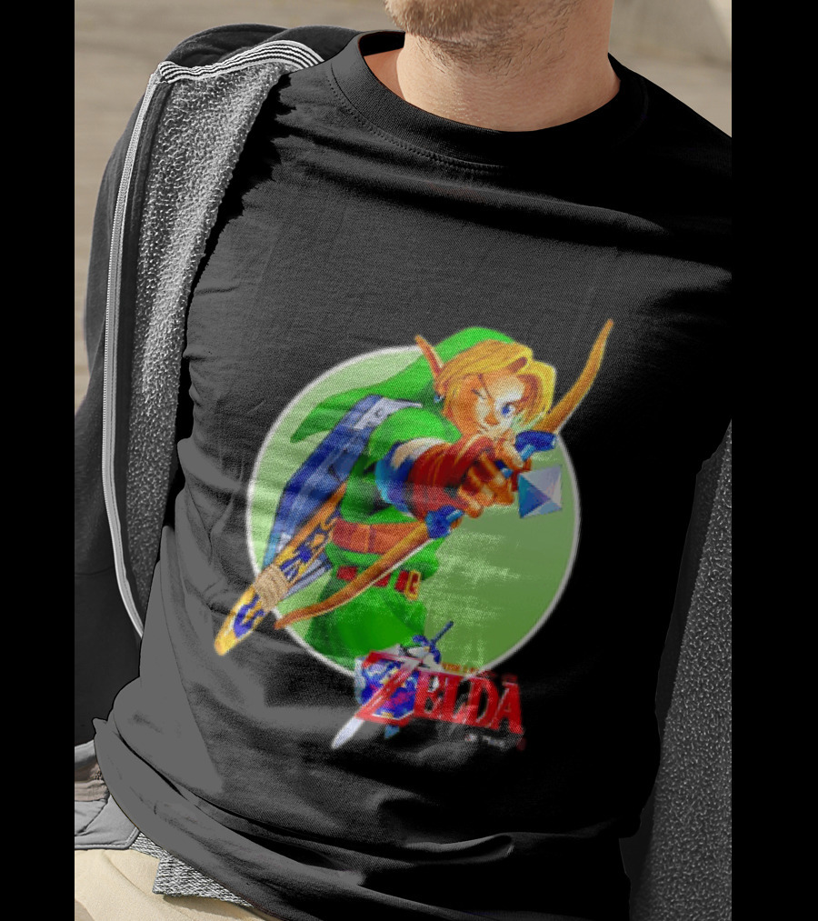The Legend Of Zelda Ocarina Of Time 3D Link Bow Aiming T-Shirt