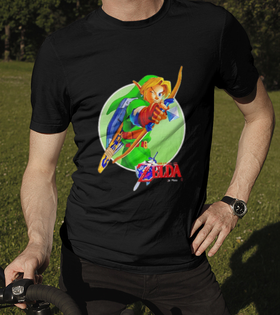 The Legend Of Zelda Ocarina Of Time 3D Link Bow Aiming T-Shirt