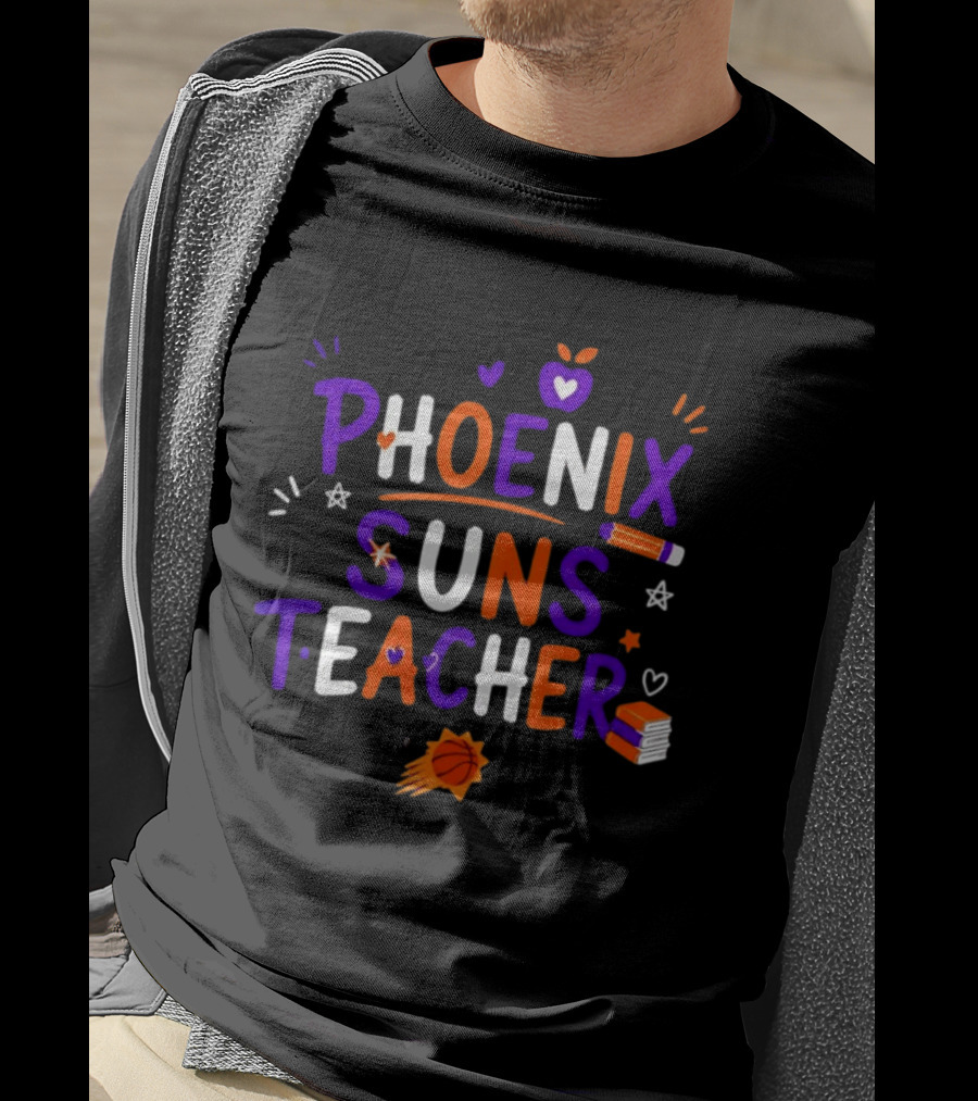 Phoenix Suns Teacher Back To School Basketball NBA T-Shirt